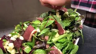 Gerookte eendenborst salade