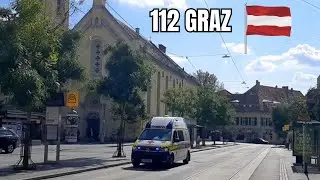112 Graz Ambulance Responding Compilation