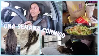 una semana conmigo intentando salir m&aacute;s al mundo: me cort&eacute; el cabello, el podcast y bts!