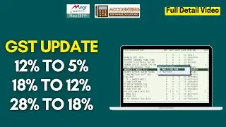 GST Update in Marg ERP Software | Change 12% to 5% ,18% to12% Tax Step by Step Tutorial