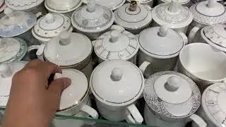 Ceramic coffee mugs tea cup with saucer gold rim