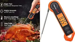 Cooking Food Thermometer | Waterproof Digital Meat Thermometer | Motion Sensing Cooking Thermometer