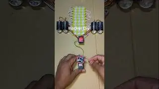 Powering 4 Bike Fog Light and 10 LED Light With Rope Turning Gear Motor Generator #dcmotor #shorts