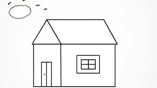 How to Draw a Simple House Quickly and Easily/ Dessiner une maison facilement et rapidement 