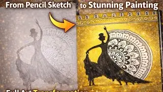 From Pencil Sketch to Stunning Painting | Full Art Transformation