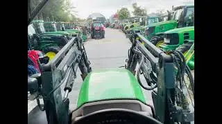 John Deere 6420 z ładowaczem czołowym TRIMA PROFESSIONAL 460, nowe opony, prezentacja *PESTROL*