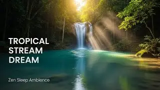 Relaxing Forest Ambience with Tranquil River Flow for Sleep Study Meditation and Inner Peace