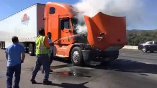 Semi Fire On Highway 118