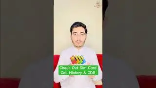 CDR Call Detail Record Pakistan | SIM Card Call History Check | CDR Call Detail Kaise Nekale #call