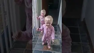 Morning routine with baby twins