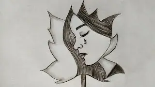 Very Easy Sad Girl Drawing - Crying Girl Drawing - How to Draw a Beautiful Girl - Charcoal Drawing