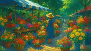 Flower Market Chill 🌸 Relaxing Lofi Beats for a Peaceful Stroll