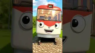 litte train TTPO and his new friend puppy #ai #ajju #cartoon #puppysmart #train