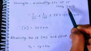 [Engineering chemistry] Alkalinity Numerical |   p- alkalinity and M- alkalinity