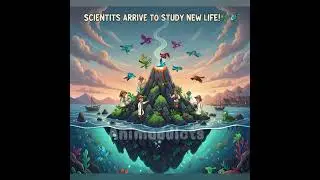 🌋 &ldquo;Underwater Volcano Creates New Island!&rdquo;| scientific story |#3danimation #fyp  #cartoon#explore