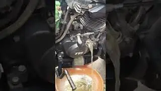 Water in bike engine #shorts