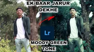 Lightroom Mobile Green Moody Tone Colour Grading Hindi Tutorial || Raees Editing