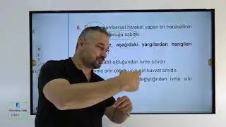 DÜZGÜN ÇEMBERSEL HAREKET KONUSU. FORMÜLSÜZ FİZİK SORU BANKASI. TEST 1 SORU ÇÖZÜMLERİ