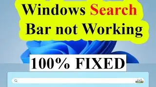 Windows Search Bar Not Working? FIX IT NOW!