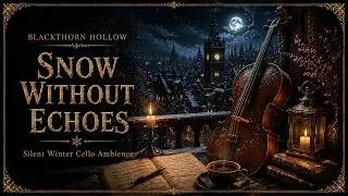 Dark Academia — Snow Without Echoes | Silent Winter Cello Ambience for Reading & Study (1 Hour)