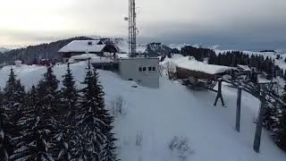 Vue de drone : La Clusaz (Plateau de Beauregard)