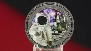 IN MEMORY OF THE FIRST MAN ON THE MOON - COIN