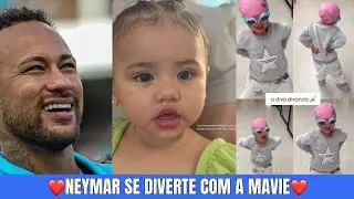 Neymar e Sua Filha Mavie Se Divertem Juntinhos Com o Look de Natação da Filha da Bruna Biancardi