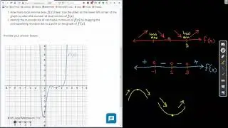 Finding local extreme points using derivative graph