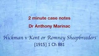 Hickman v Kent or Romney Sheepbreeders (Company constitutions create contract member & company)