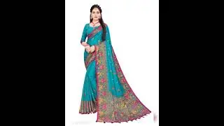 Meesho jute cotton saree