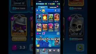 Best deck for bone pit players #clashroyale #deck