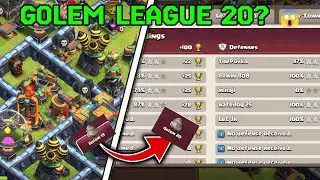 GOLEM LEAGUE 😱 | 19 ➜ 20 PUSH WITH DRAGONS | Clash of Clans.