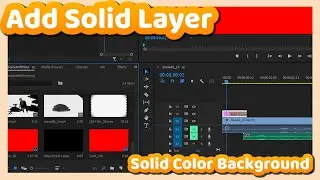 Adobe Premiere pro Tutorial : How to add solid layer | solid background color layer