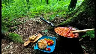 Leniwy biwak w lesie - gotowanie i hamakowanie (07.2024)