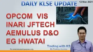 Daily KLSE Update 21 March 2021 - OPCOM  VIS INARI JFTECH AEMULUS D&O EG HWATAI