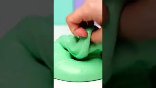 Ultra Close-Up Green Slime ASMR | Single Hand Soft Squish Sounds | Deeply Satisfying Relaxing Clip