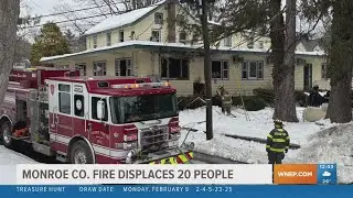 Monroe County apartments damaged by fire