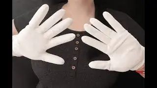 94 🤍 Crispy Plastic Wrap + Textured Gloves Sounds | No Talking ASMR