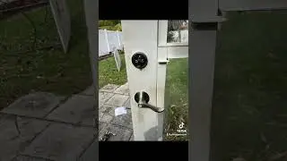 Residential back glass door lock and deadbolt replacement, in Deerfield Beach, Florida.