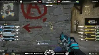 IBP Invite Spring CS:GO 2017 - Optic Gaming vs Cloud9 - Map 1 - FINALS