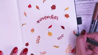 November 2020 Bullet Journal Plan With Me 🍂🍁 autumn leaves