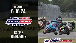 Stock 1000 Race 2 at Brainerd 2024 - HIGHLIGHTS | MotoAmerica