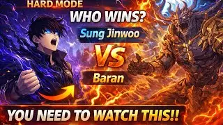 Ultimate fight between BARAN vs Jinwoo, Brilliant light in Hard mood, must watch #sololevelingarise 