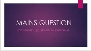 mains question question 2 part 1
