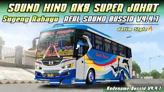 KODENAME SOUND HINO AK8 JATIMAN SUPER JAHAT REAL SOUND BUSSID UPDATE V4.4.1 ‼️JATIM SESS🔥‼️