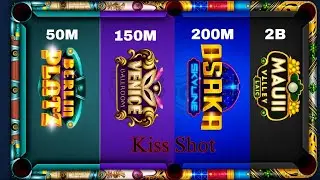 2B VS 200M VS 150M VS 50M TABLE EPIC GAME KISS SHOT 8 BALL POOL 🤯 ‼️