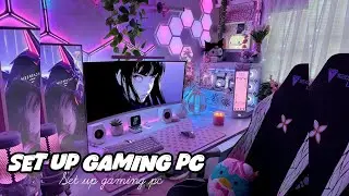 Unboxing and setting my pc up!!