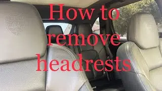 How to remove headrests on a 958 cayenne 2011-2018