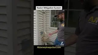 The radon mitigation system should extend beyond the roof line to properly remove the radon gas.
