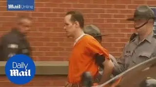 Captured police shooting suspect Eric Frein taken to court - Daily Mail